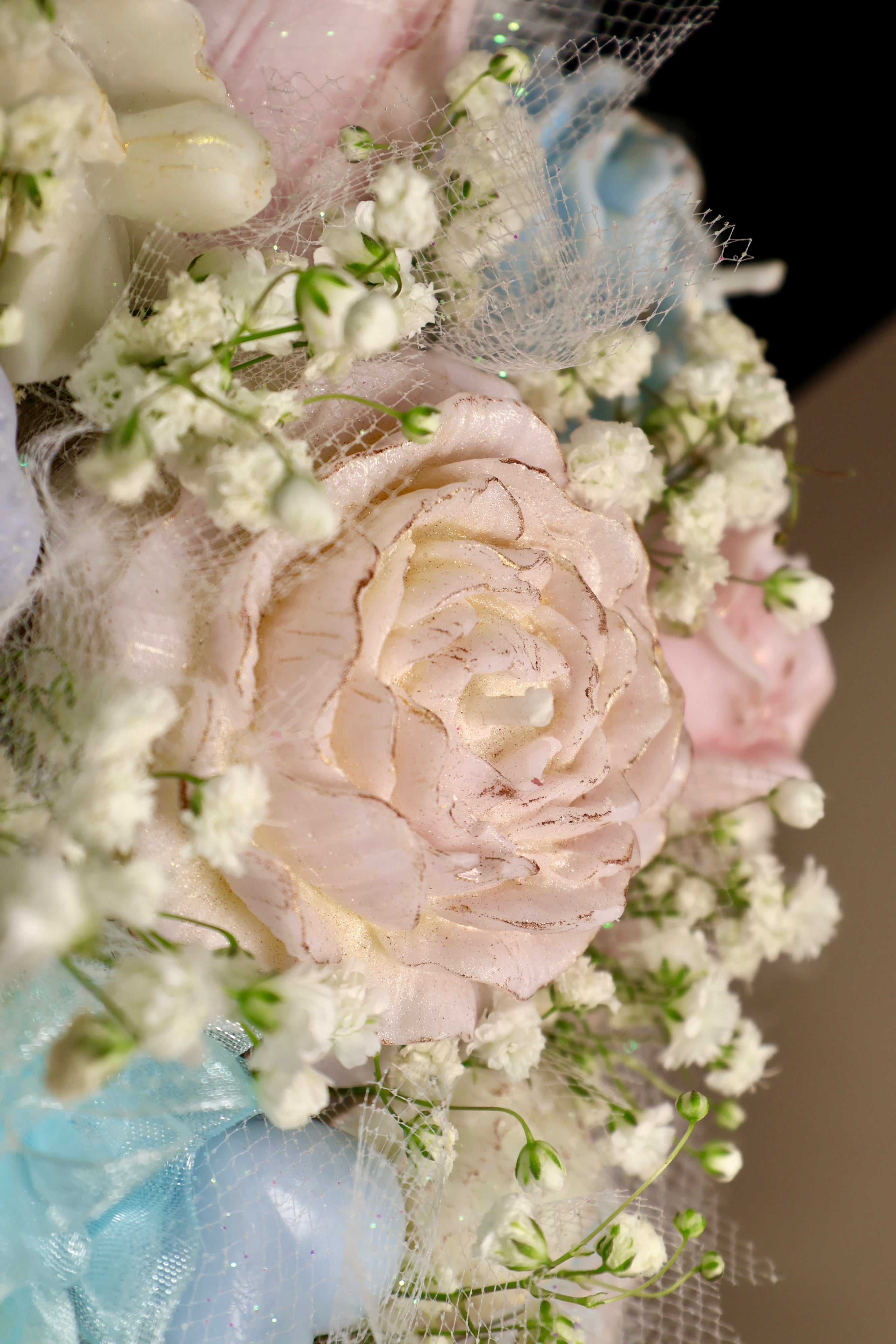 Timeless Eternal Bloom bouquet designed with preserved florals by TerA Candles