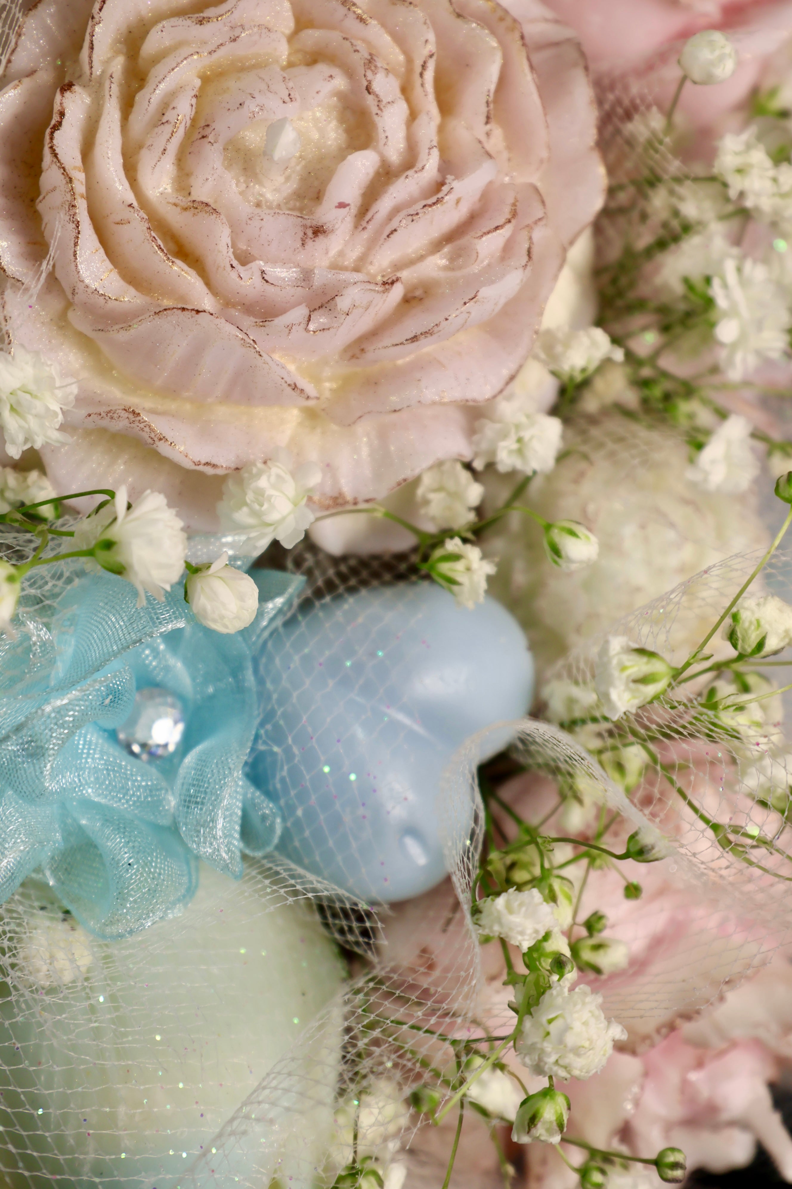 Timeless Eternal Bloom bouquet designed with preserved florals by TerA Candles