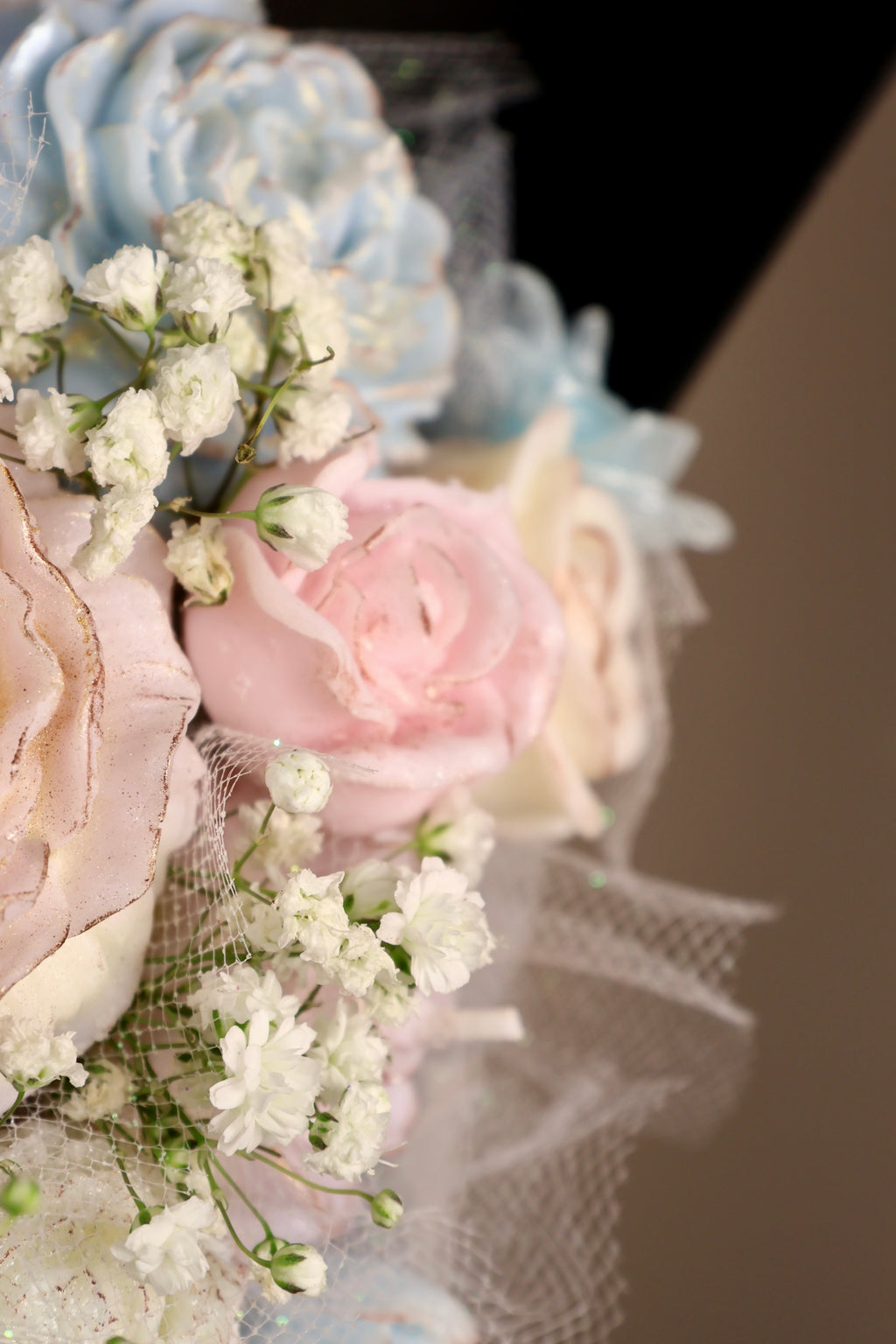 Timeless Eternal Bloom bouquet designed with preserved florals by TerA Candles