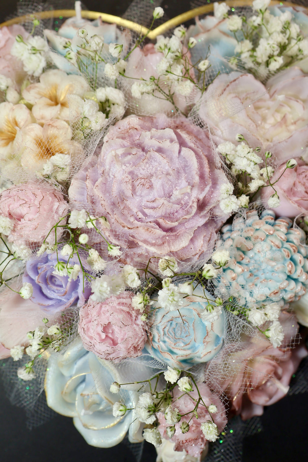 Corazón Eterno – Luxury Heart Candle Bouquet